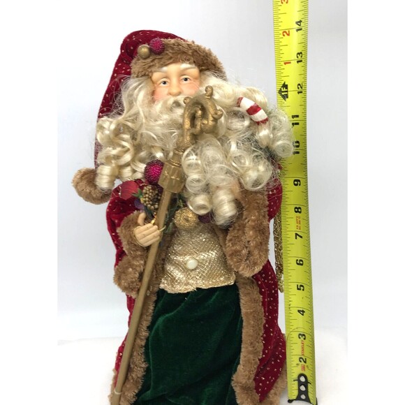 Dan Dee Collectors Choice Christmas Tree Topper Santa 16" Ornament Vintage Red - Picture 7 of 14